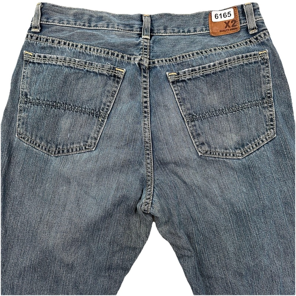 Y2K VTG Express X2 Loose Boot Cut Jeans Denim Mens 33x30 Blue Medium‎ Wash Skate